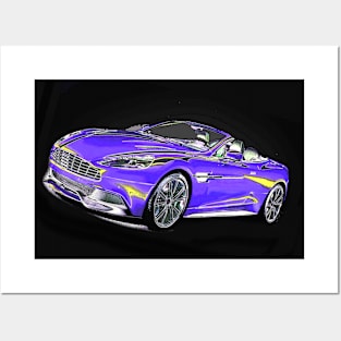 Jag Sport Performance Touring Roadster Luxury Car Posters and Art
